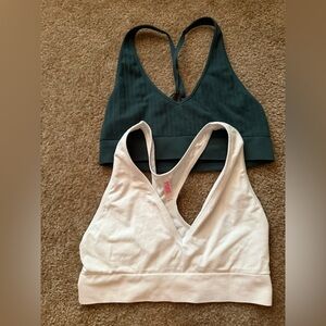 Set of 2 pink sports bra like new sz med